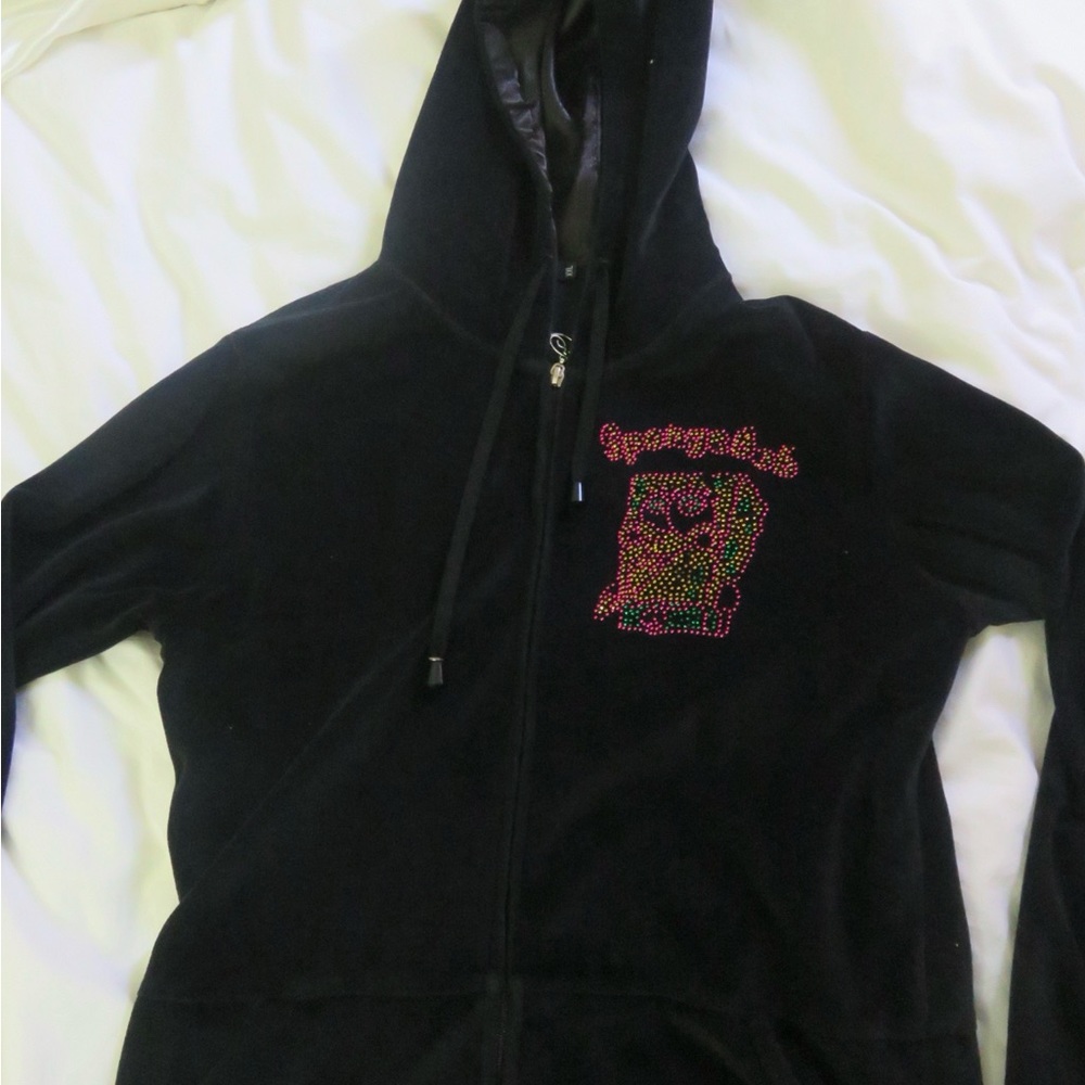 Spongebob rhinestone Y2K Velour Jacket